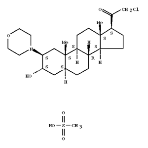 Org 20599;(2β,3α,5α)-21-Chloro-3-hydroxy-2-(4-Morpholinyl)pregnan-20-one